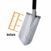 Заострена лопата Fiskars Xact™ (L) 120 cm
