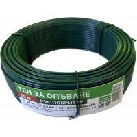 Тел за опъване с PVC покритие Ф2.6mm L=50m Цвят зелен