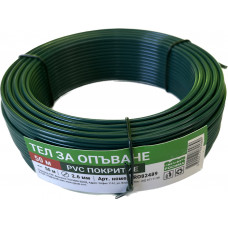 Тел за опъване с PVC покритие Ф2.6mm L=50m Цвят зелен