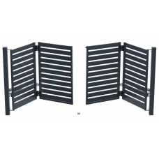 Двукрила сгъваема оградна врата модел SZAFIR 1.50х4.00m