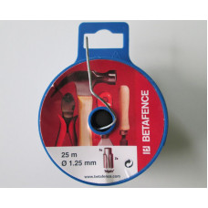 Тел на шпула 25m Ф1.25mm - Поцинкована