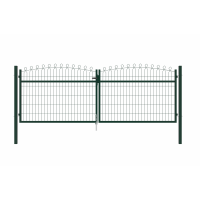 Двукрила оградна врата ARCO, H = 1.30/1.70 m, L = 3.50 m