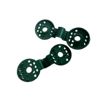 Клипсове/държачи за покривала ROSSIMA 10 броя, Цвят зелен