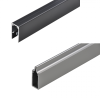 Комплект от 2 броя Алуминиеви завършващи релси с крепежи 