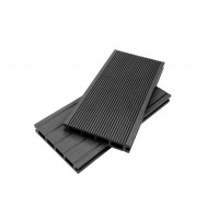 WPC декинг ROSSIMA ForestFeel 140x23 mm, L=2.0 m, двулицев, цвят антрацит