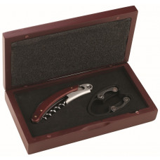 Подаръчен комплект Sommelier в дървена кутия 