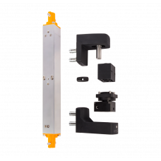 Комплект INTERIO хидравличен автомат за затваряне на врати и панти за вграждане в черен цвят