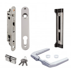 Комплект брава за вграждане Fortylock с насрещник, аксесоари и дръжка 3006M