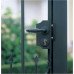 Декоративна брава за градинска врата в черен цвят